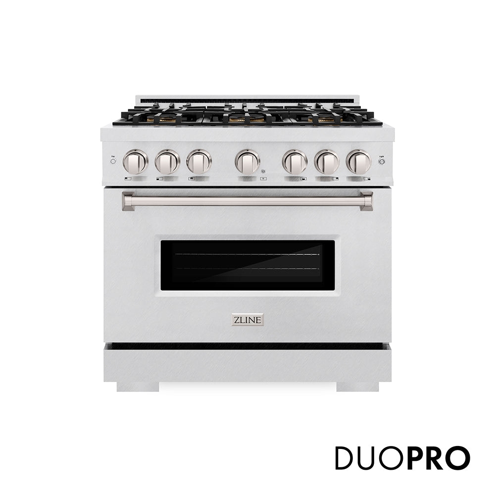 ZLINE Classic 36-inch range in satin stainless steel PCGRS-36