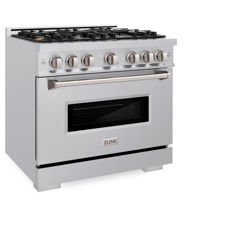 ZLINE Classic 36-inch range in stainless steel CDR-BR-36, view 3