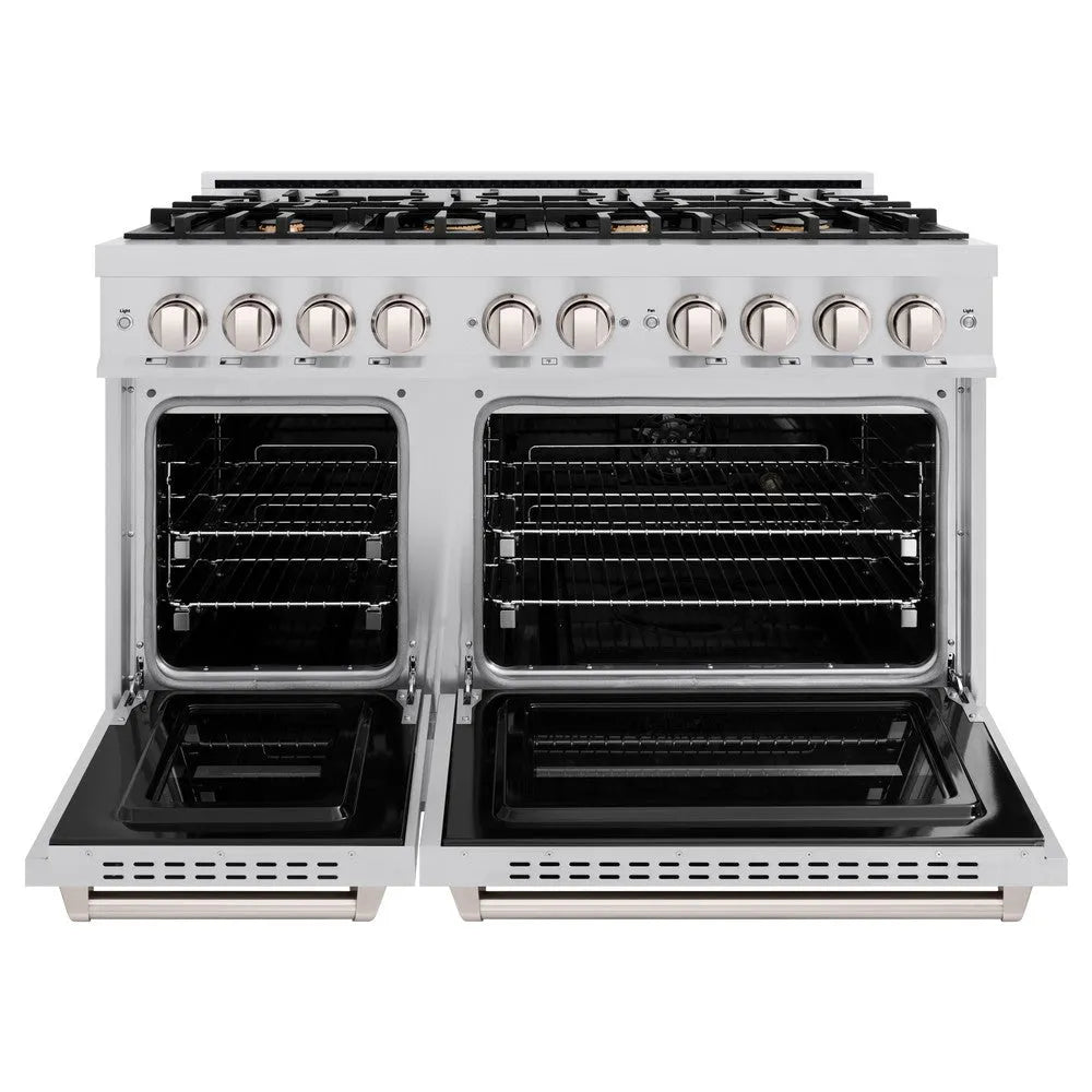 ZLINE Classic 48-inch range in stainless steel CDR-BR-48, front view