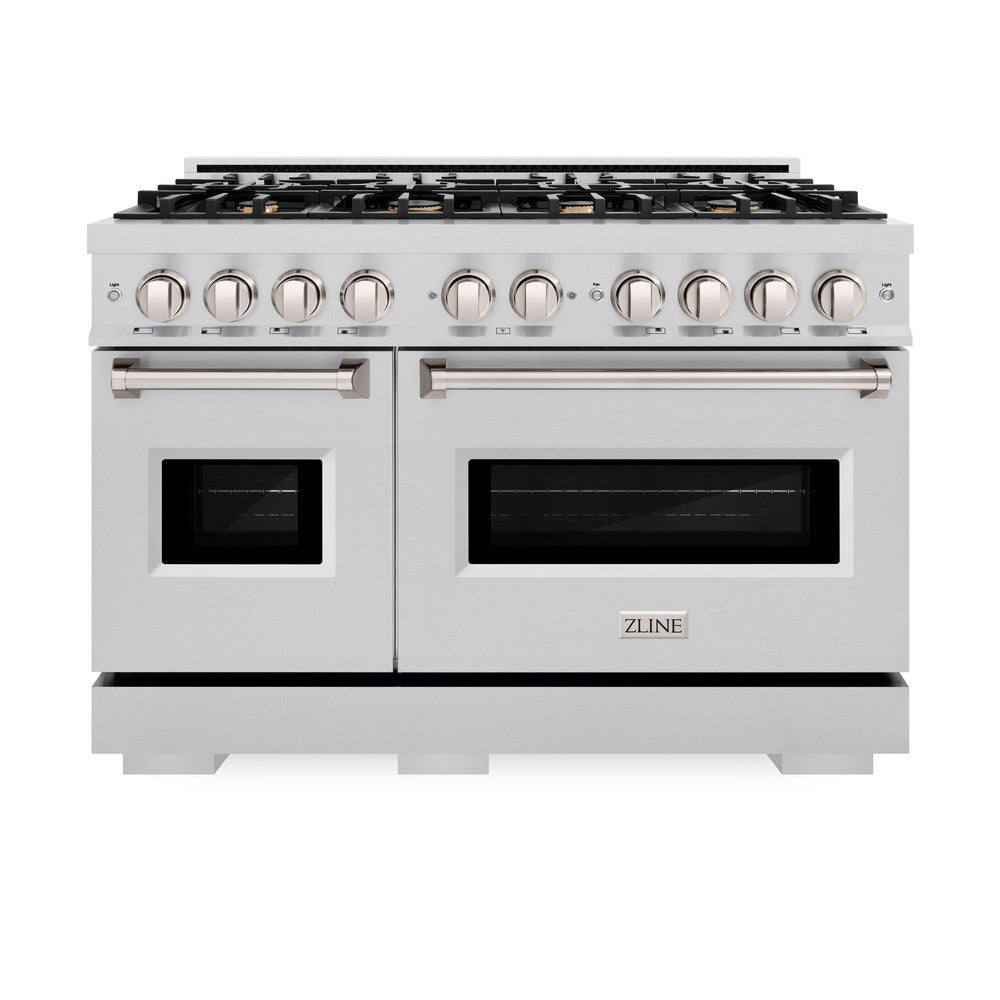 ZLINE Classic 48-inch range in stainless steel CDR-BR-48, front view
