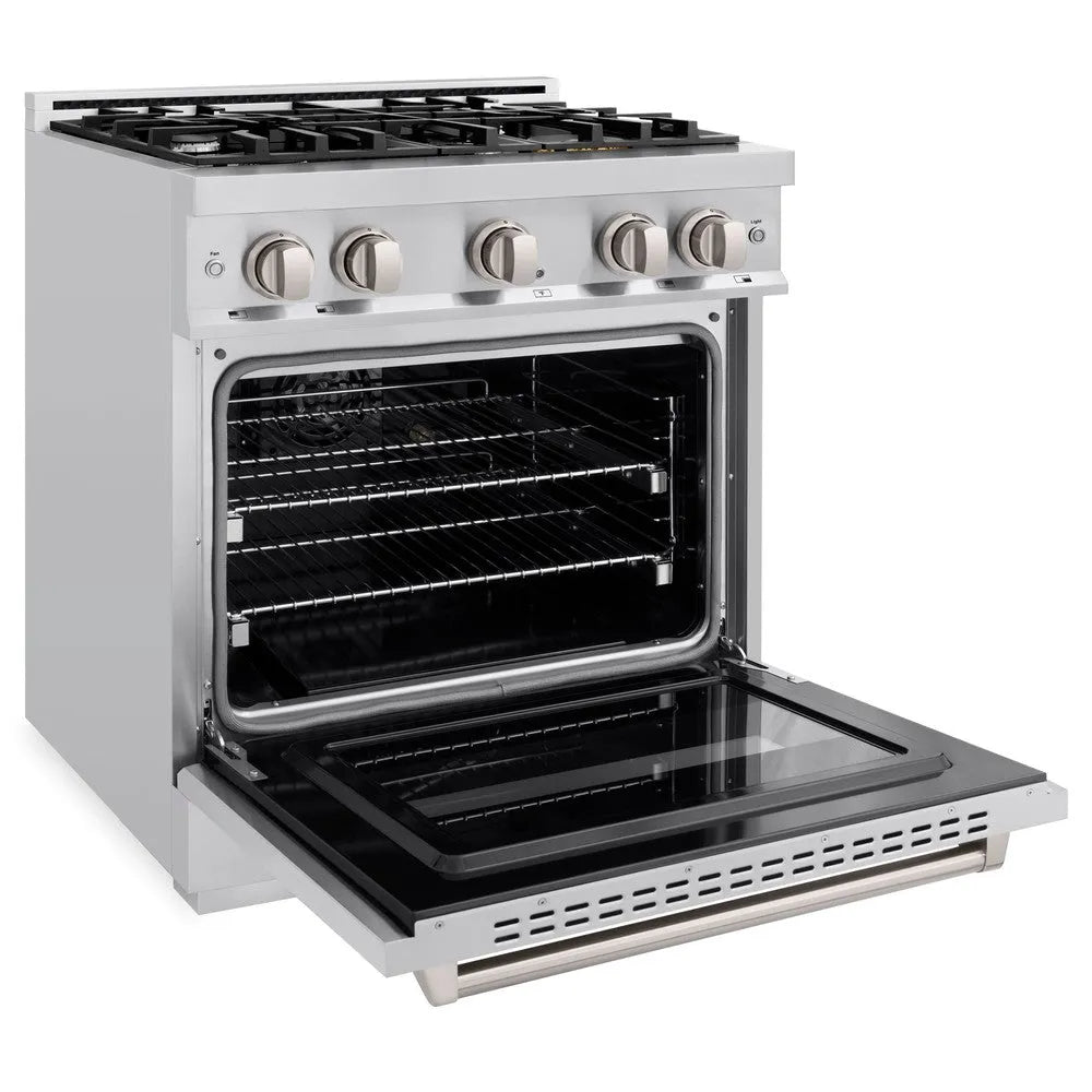 ZLINE Classic 30-inch range in stainless steel CDR30, door open