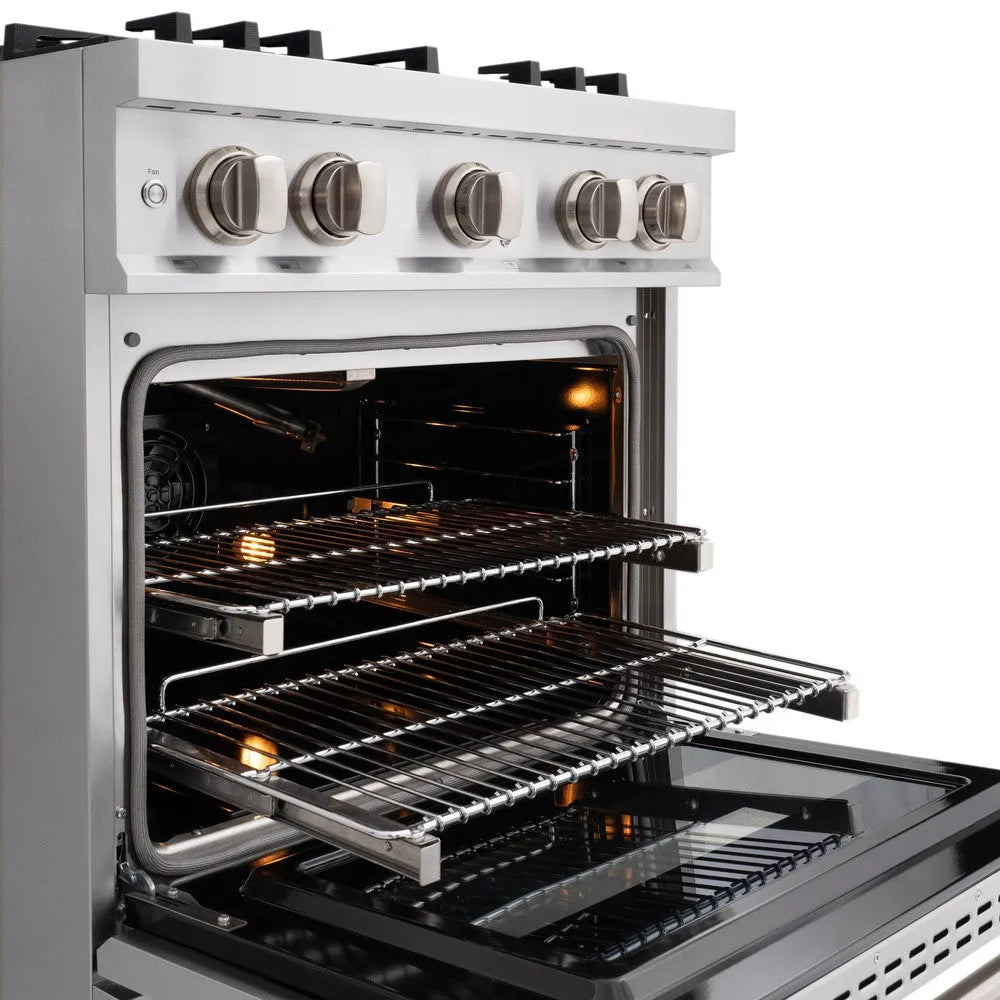 ZLINE Classic 30-inch range in stainless steel CGR-BR-30, detail