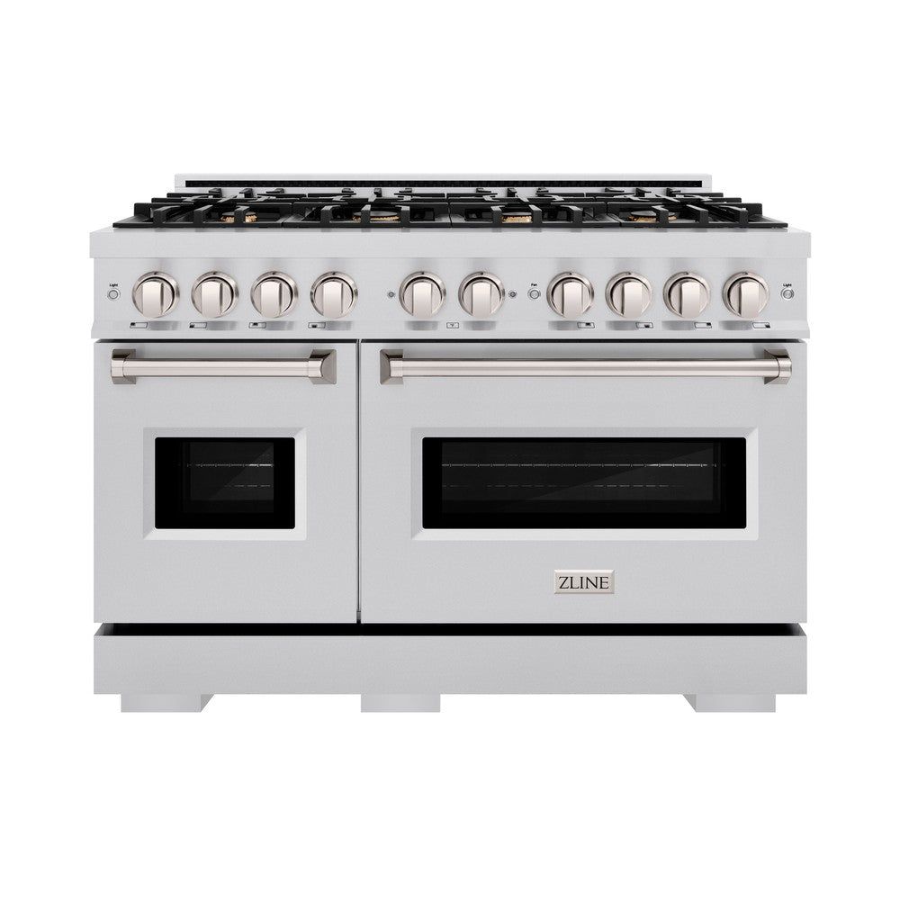 ZLINE Classic 48-inch range in stainless steel CGR-BR-48, front view