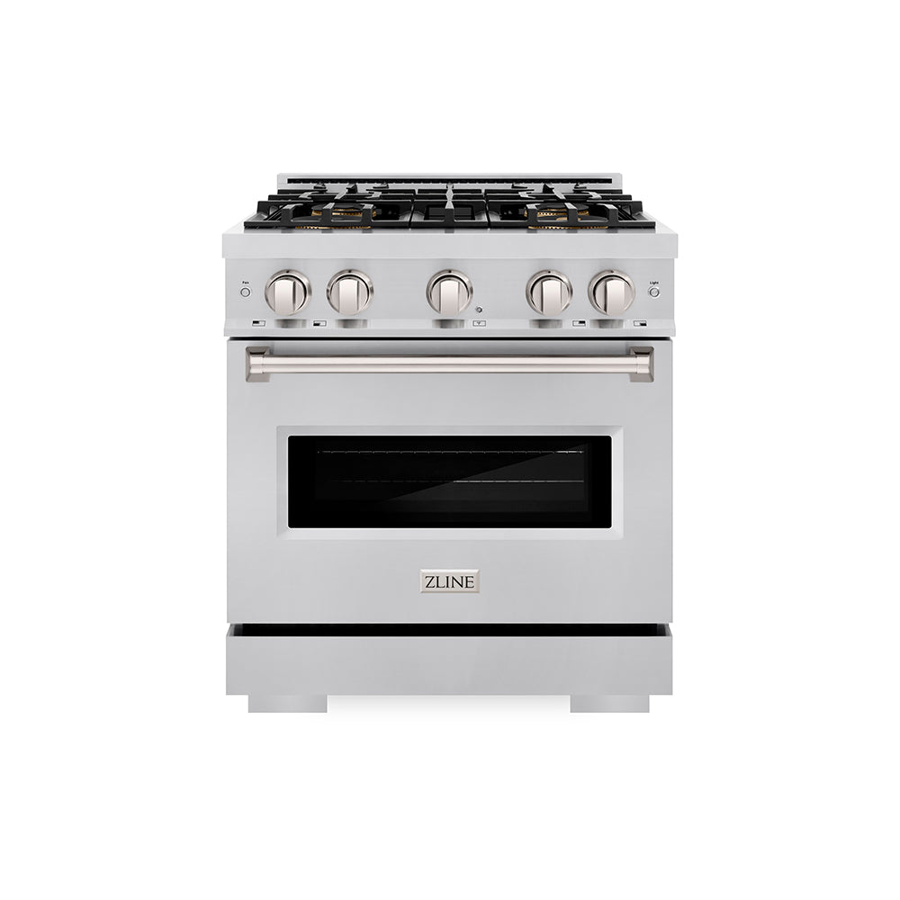 ZLINE Classic 30-inch range in stainless steel PCDR30, front view