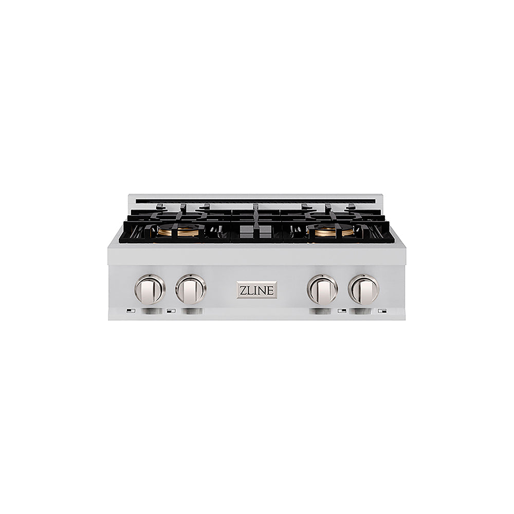 ZLINE Classic 30-inch rangetop in stainless steel PCRT30, front view