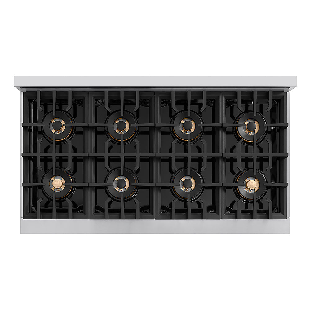 ZLINE Classic 48-inch rangetop in stainless steel PCRT48, from above