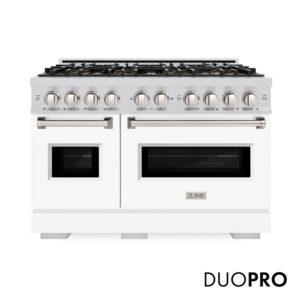 ZLINE Classic 48-inch range in white matte PCGR-WM-48