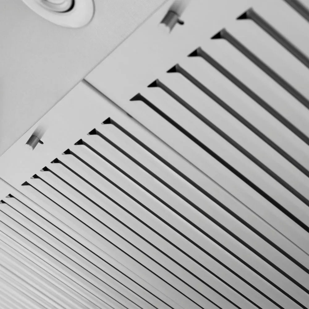 ZLINE 48-inch range hood in satin stainless steel 8KF2S-48, detail