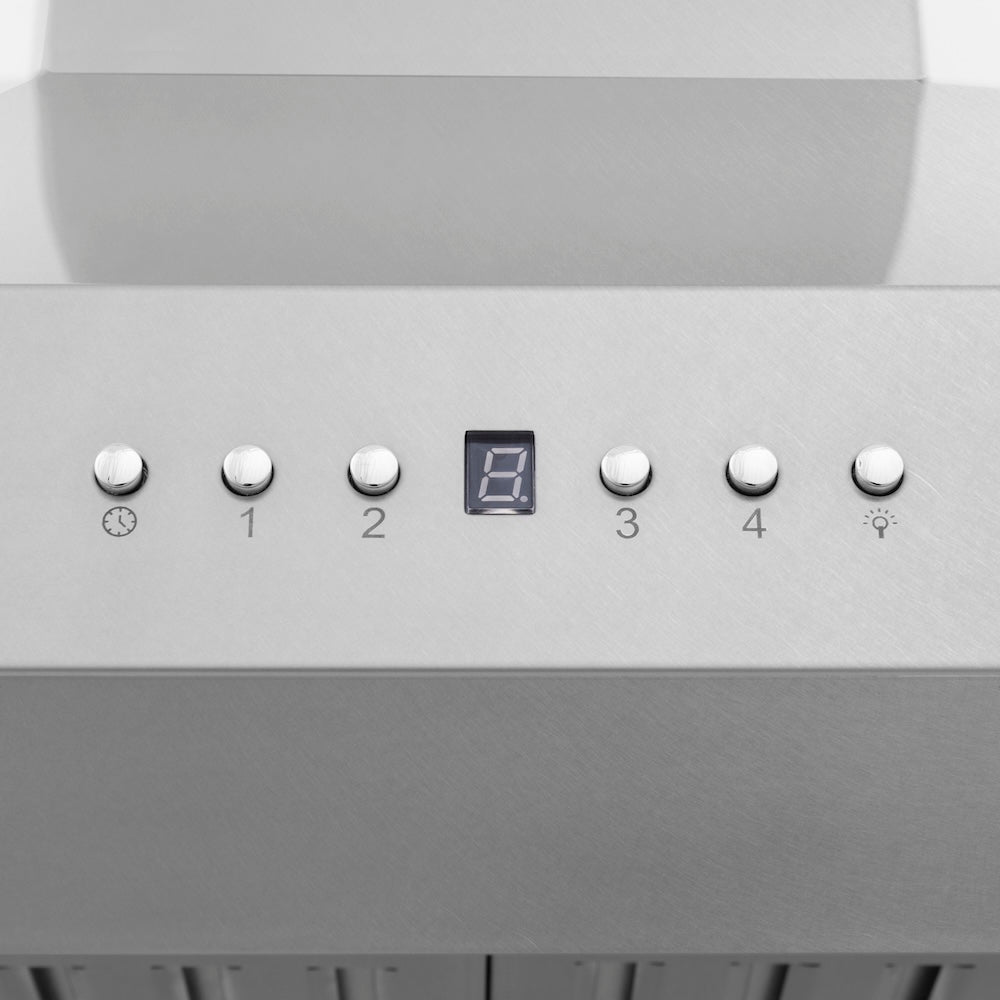 ZLINE 48-inch range hood in satin stainless steel 8KF2S-48, detail