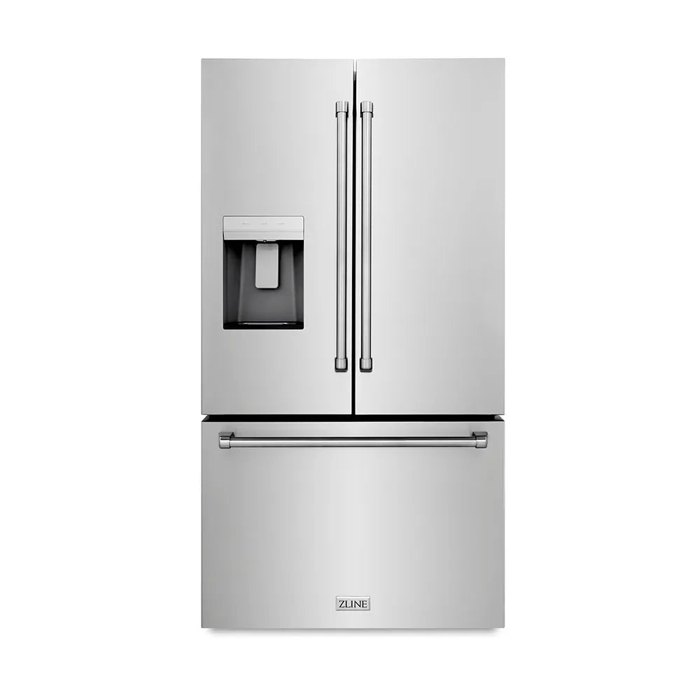 ZLINE 36-inch refrigerator in fingerprint-resistant stainless steel with bright white interior RSM-W-36