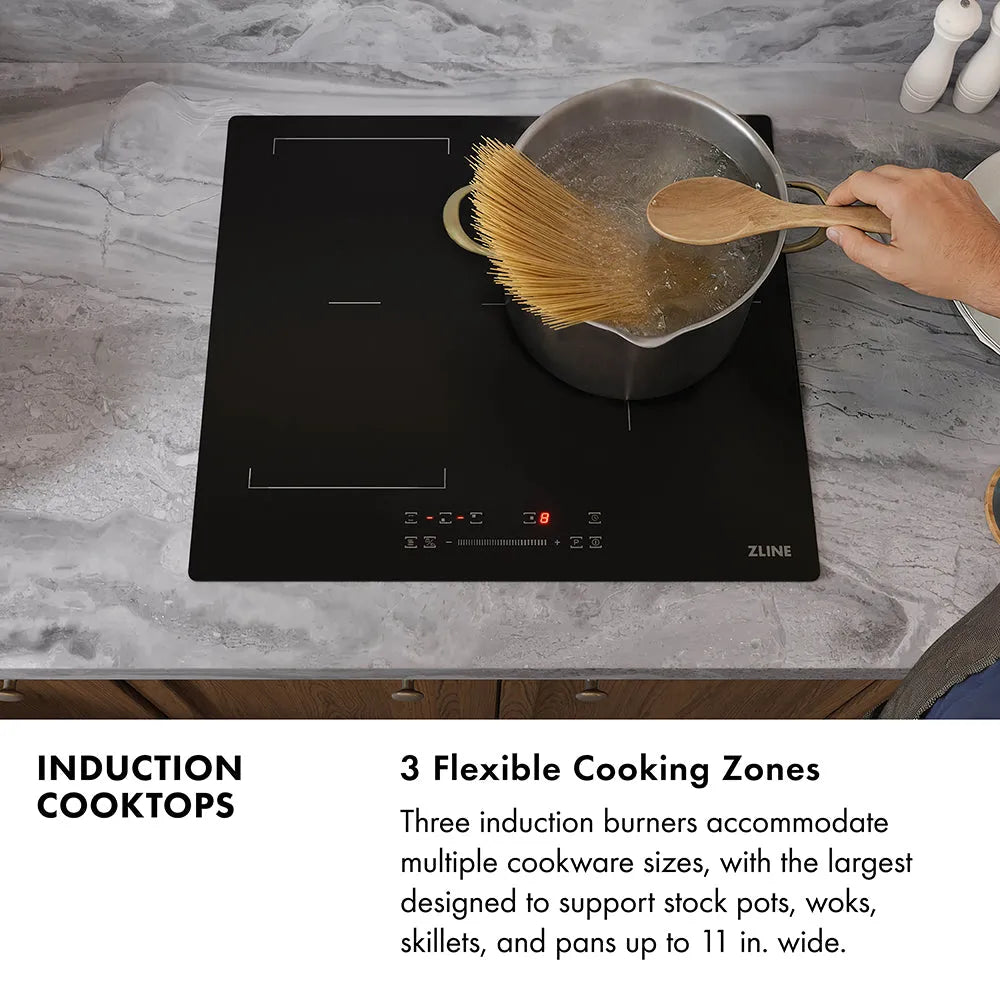 ZLINE 24-inch cooktop in stainless steel FCIND-24, from above