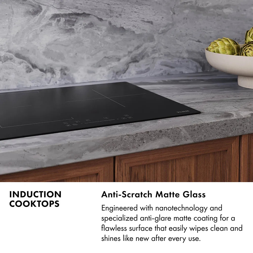 ZLINE 24-inch cooktop in stainless steel FCIND-24, from above