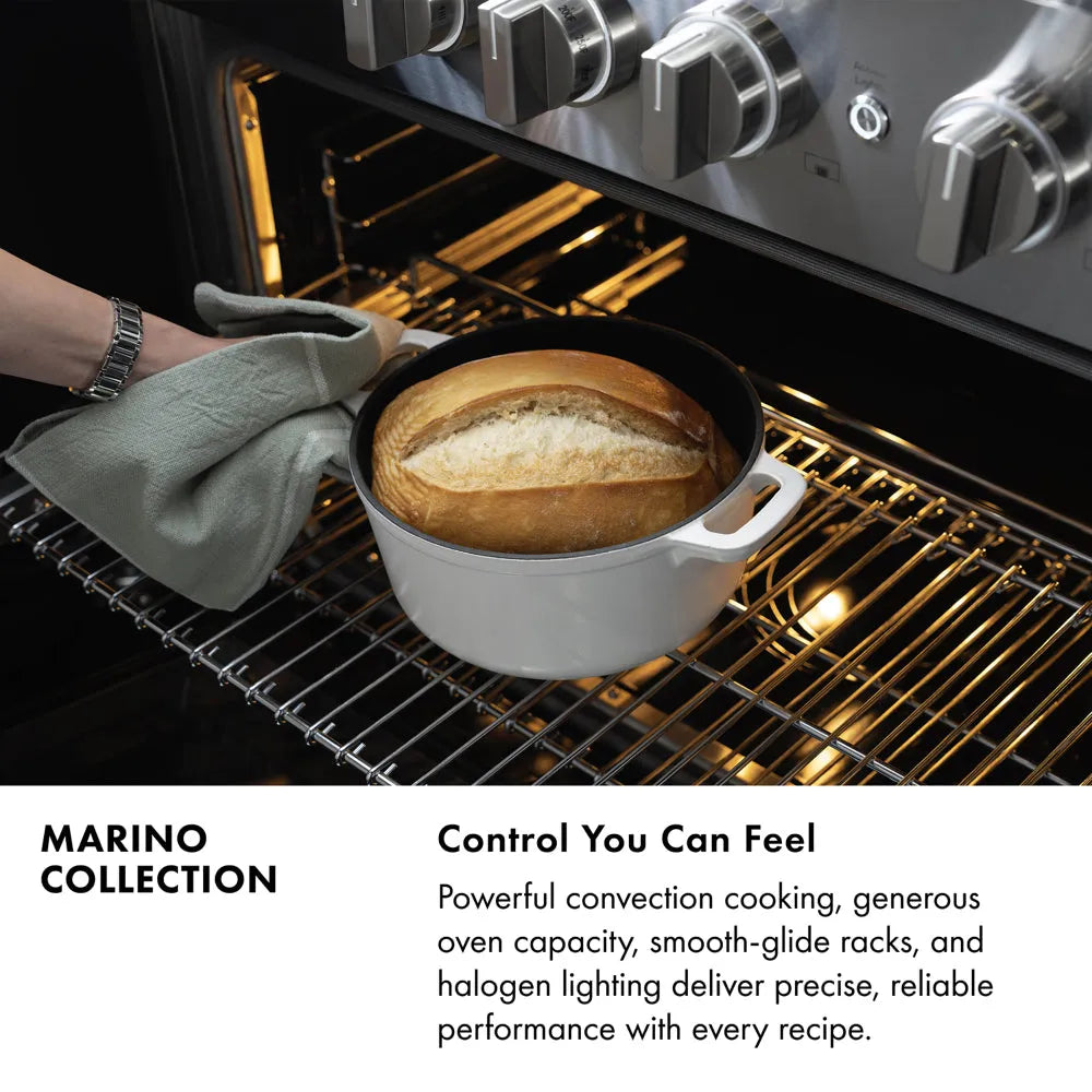 ZLINE Autograph Edition Marino 48-inch range in stainless steel and champagne bronze accents PMDRZ-48-CB, view 5