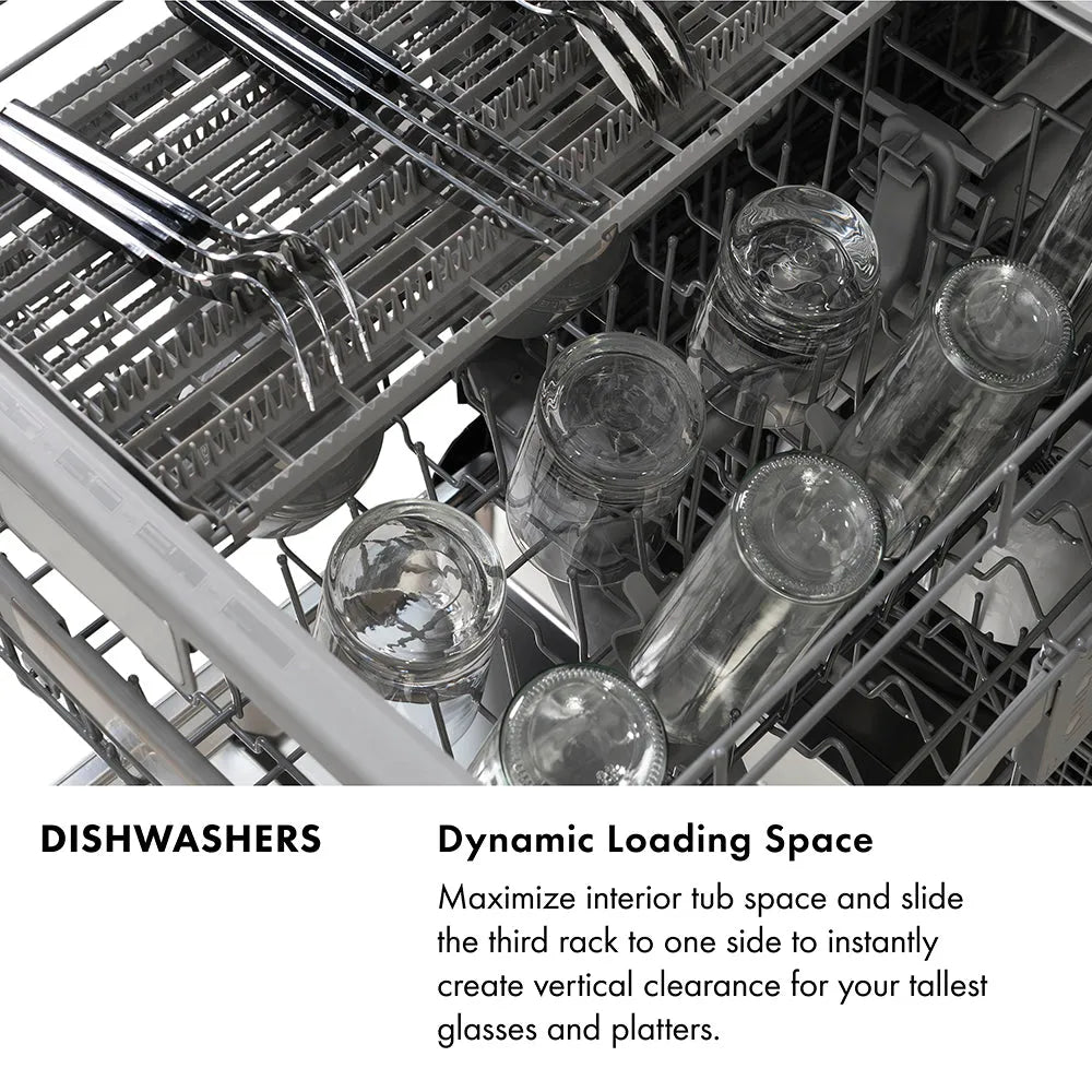 ZLINE Monument 24-inch dishwasher in hand-hammered copper DWMT-HH-24, view 5