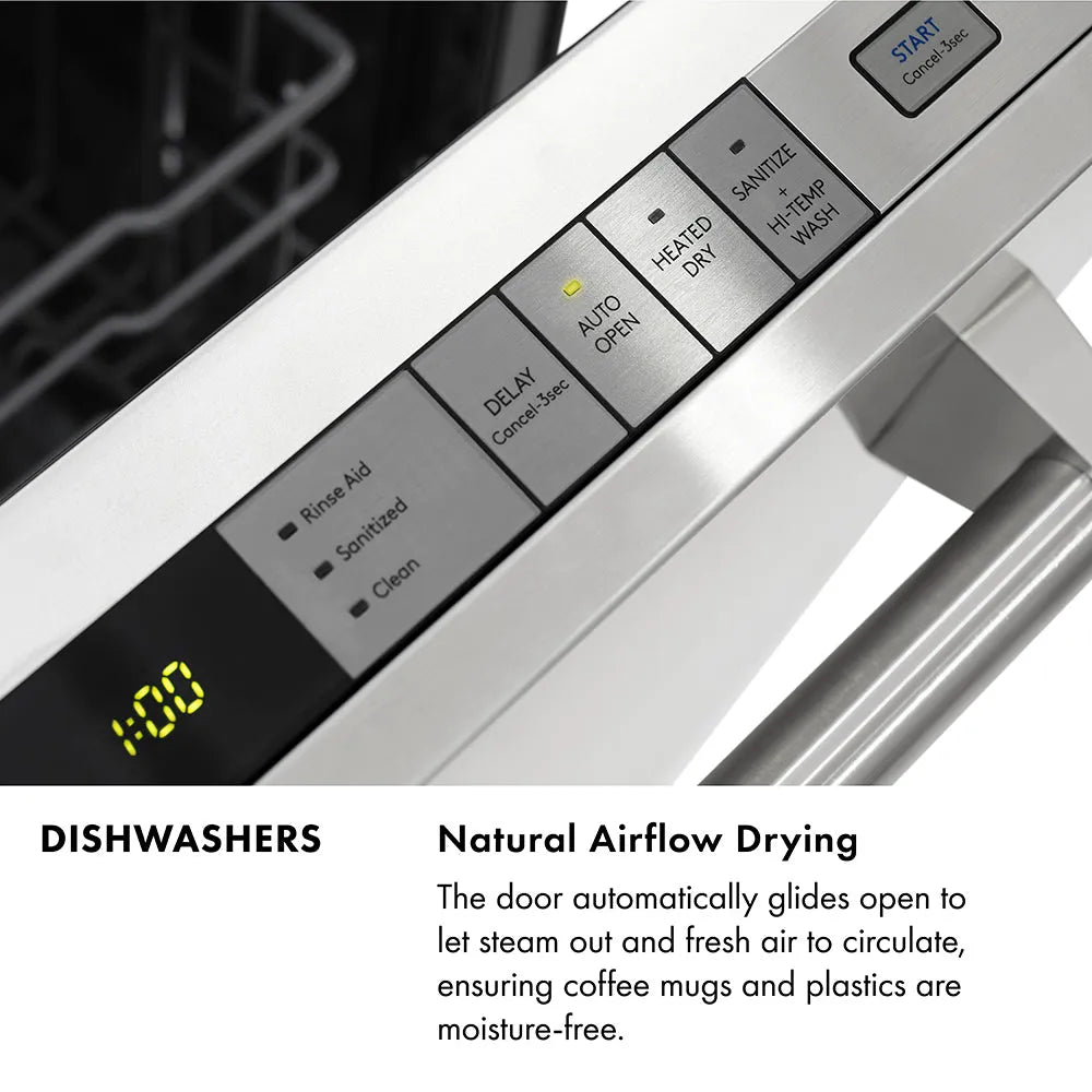ZLINE Autograph Edition Monument 24-inch dishwasher in white matte and champagne bronze accents DWMTZ-WM-24-CB, view 3