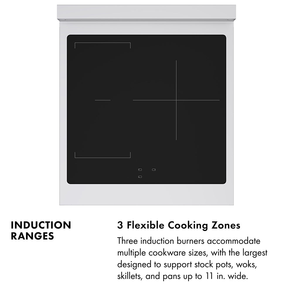ZLINE Paramount 24-inch range in satin stainless steel with black matte door SINRS-BLM-24, view 4