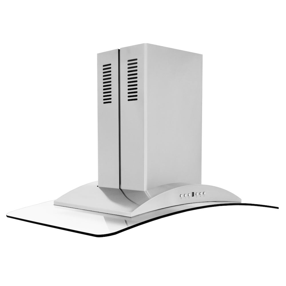 ZLINE Convertible Vent 36-inch range hood in stainless steel GL9I-36, side view