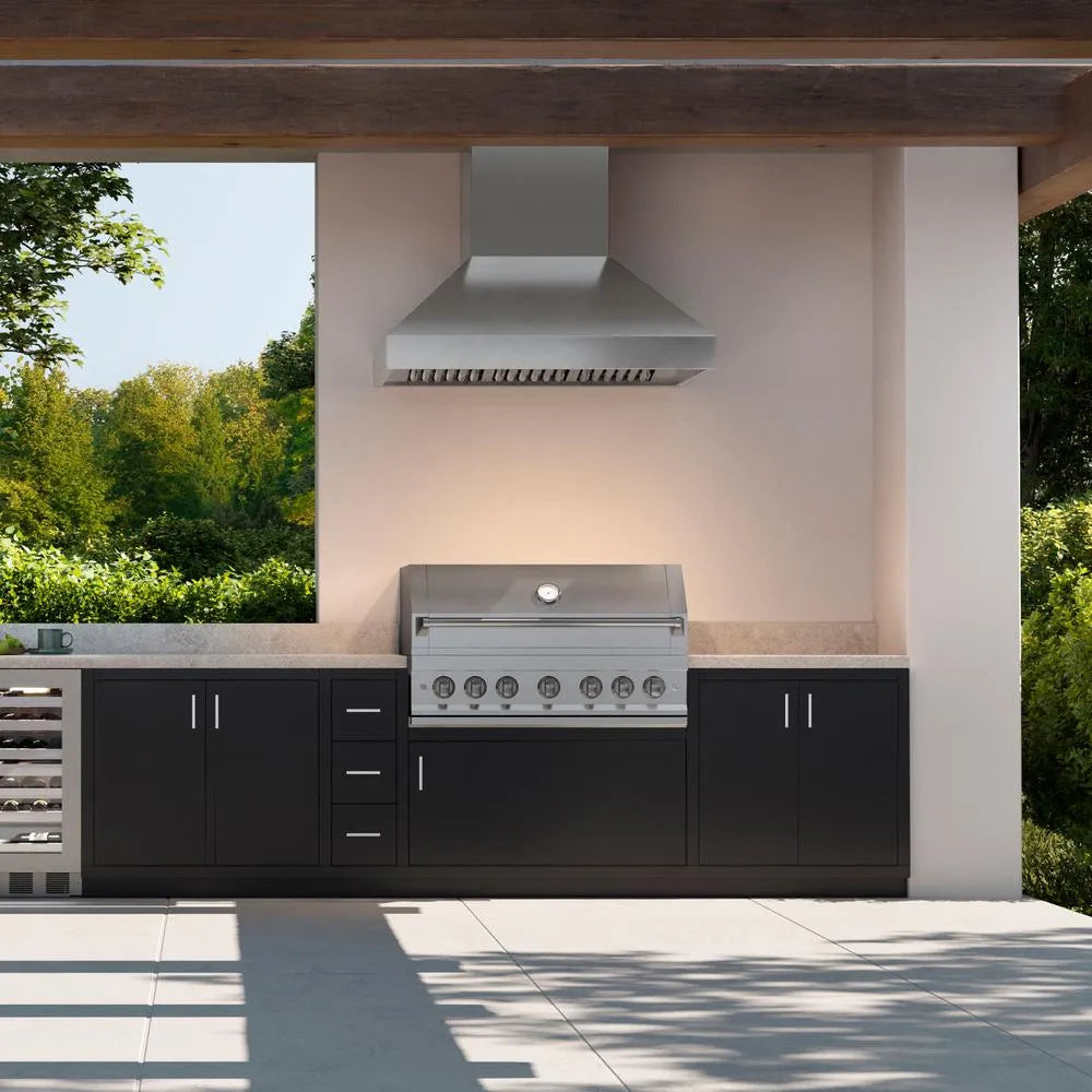 ZLINE Outdoor 48-inch range hood in stainless steel GOW1-48, view 2