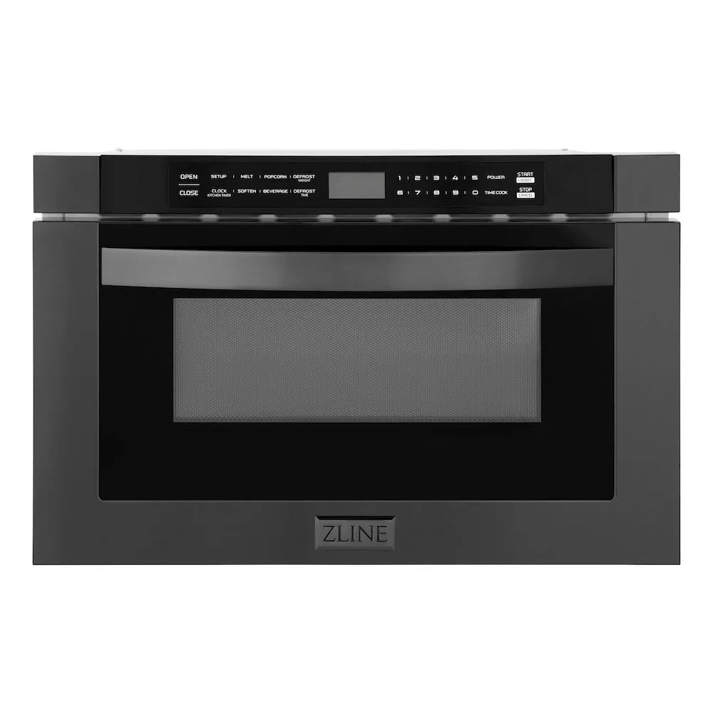 ZLINE 24-inch microwave in black stainless steel MWD-1-BS