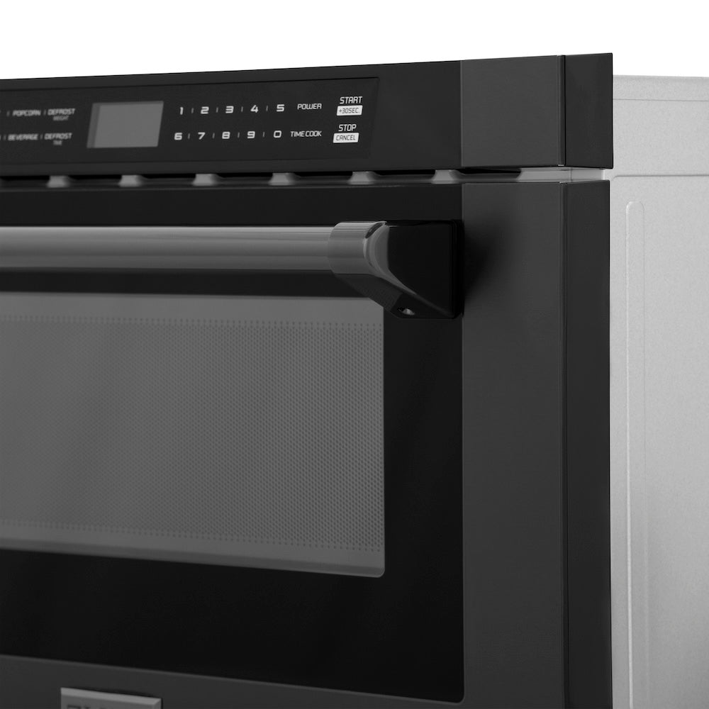 ZLINE 24-inch microwave in black stainless steel MWD-1-BS-H, detail