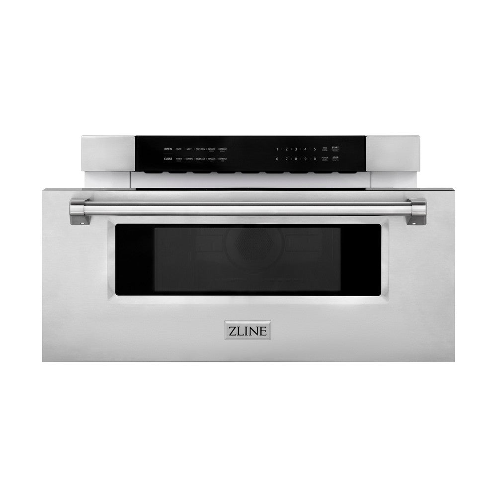 ZLINE 30-inch microwave in stainless steel MWD-30, front view