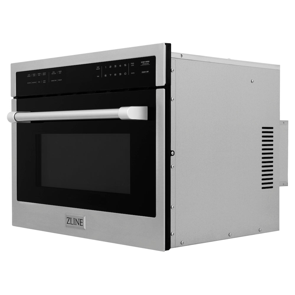 ZLINE 24-inch microwave in stainless steel MWO-24, side view