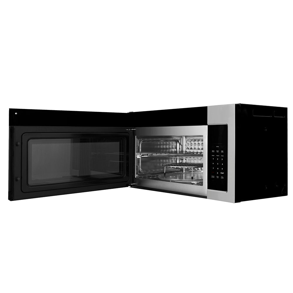 ZLINE 30-inch microwave in stainless steel MWO-OTR-H-30, door open