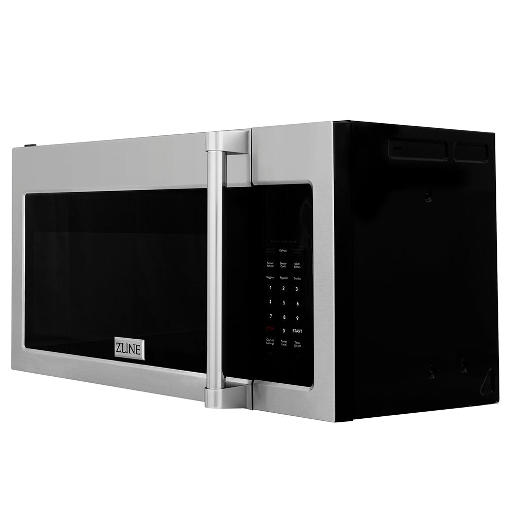 ZLINE 30-inch microwave in stainless steel MWO-OTR-H-30, side view