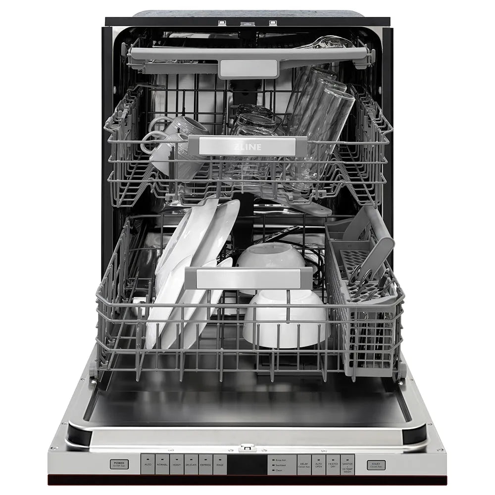 ZLINE Monument 24-inch dishwasher in oil-rubbed bronze DWMT-ORB-24, front view