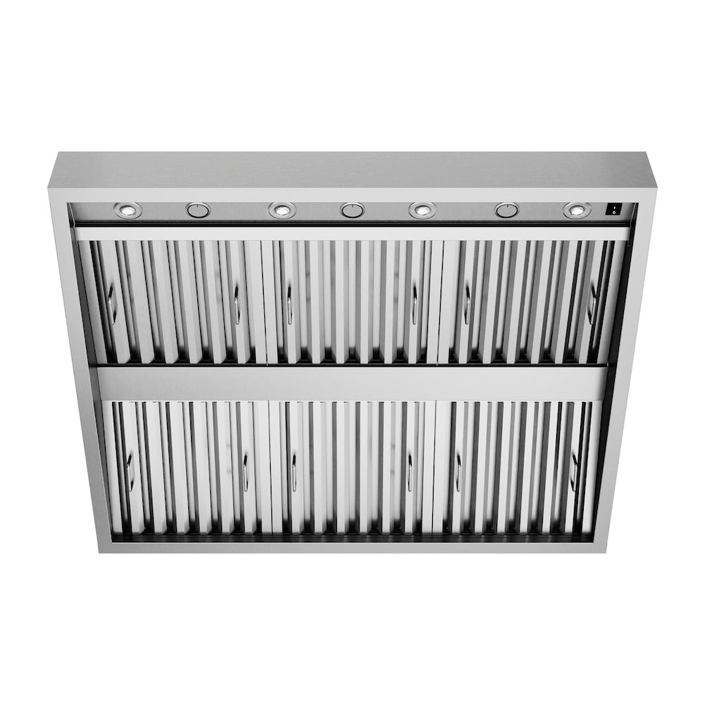 ZLINE Outdoor 42-inch range hood in stainless steel GOU1-42, front view