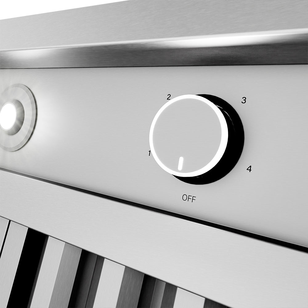 ZLINE Outdoor 72-inch range hood in stainless steel GOU2-72, detail