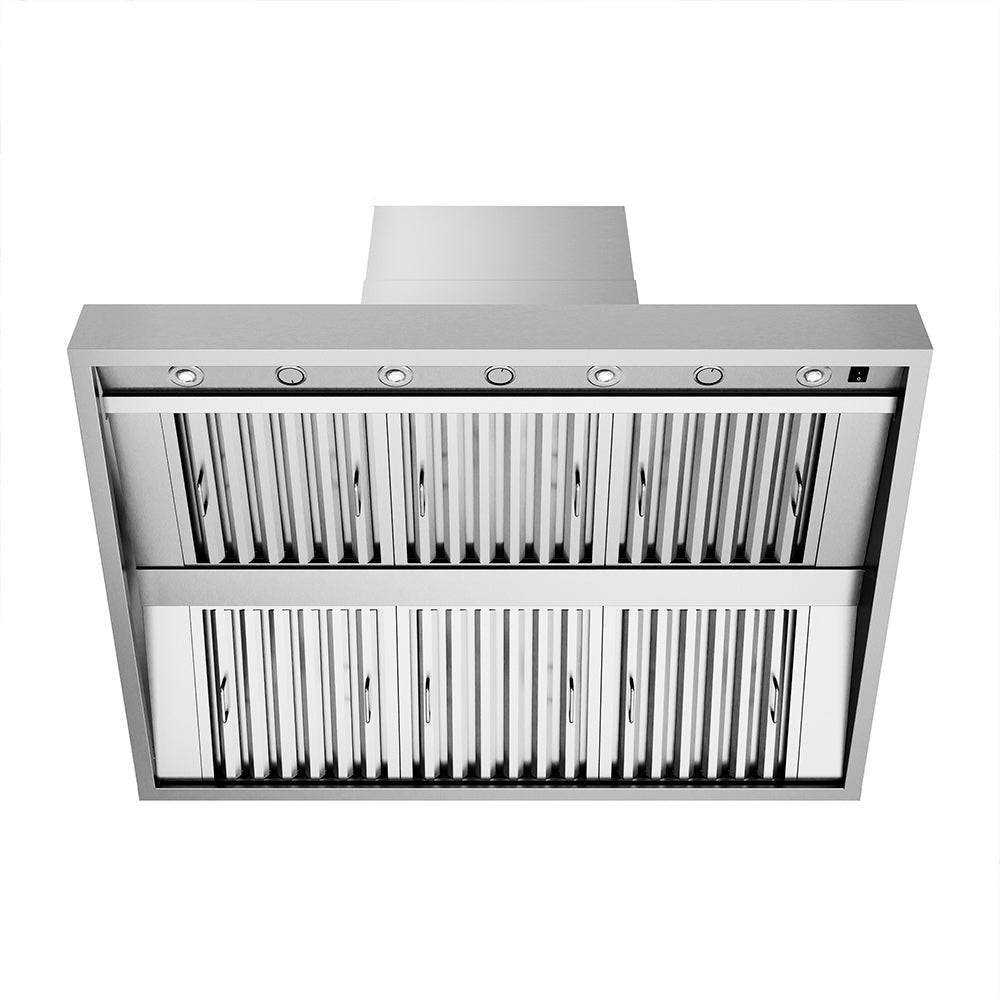 ZLINE Outdoor 48-inch range hood in stainless steel GOW2-48, front view