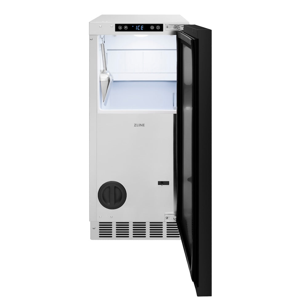 ZLINE Touchstone 15-inch ice maker, panel ready IGMDP-15, front view