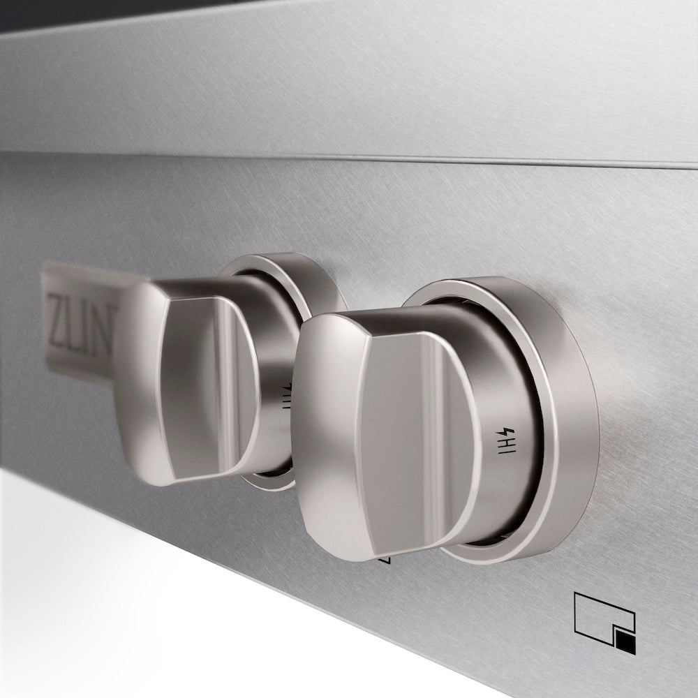 ZLINE Paramount 30-inch rangetop in satin stainless steel SRTS-BR-30, from above
