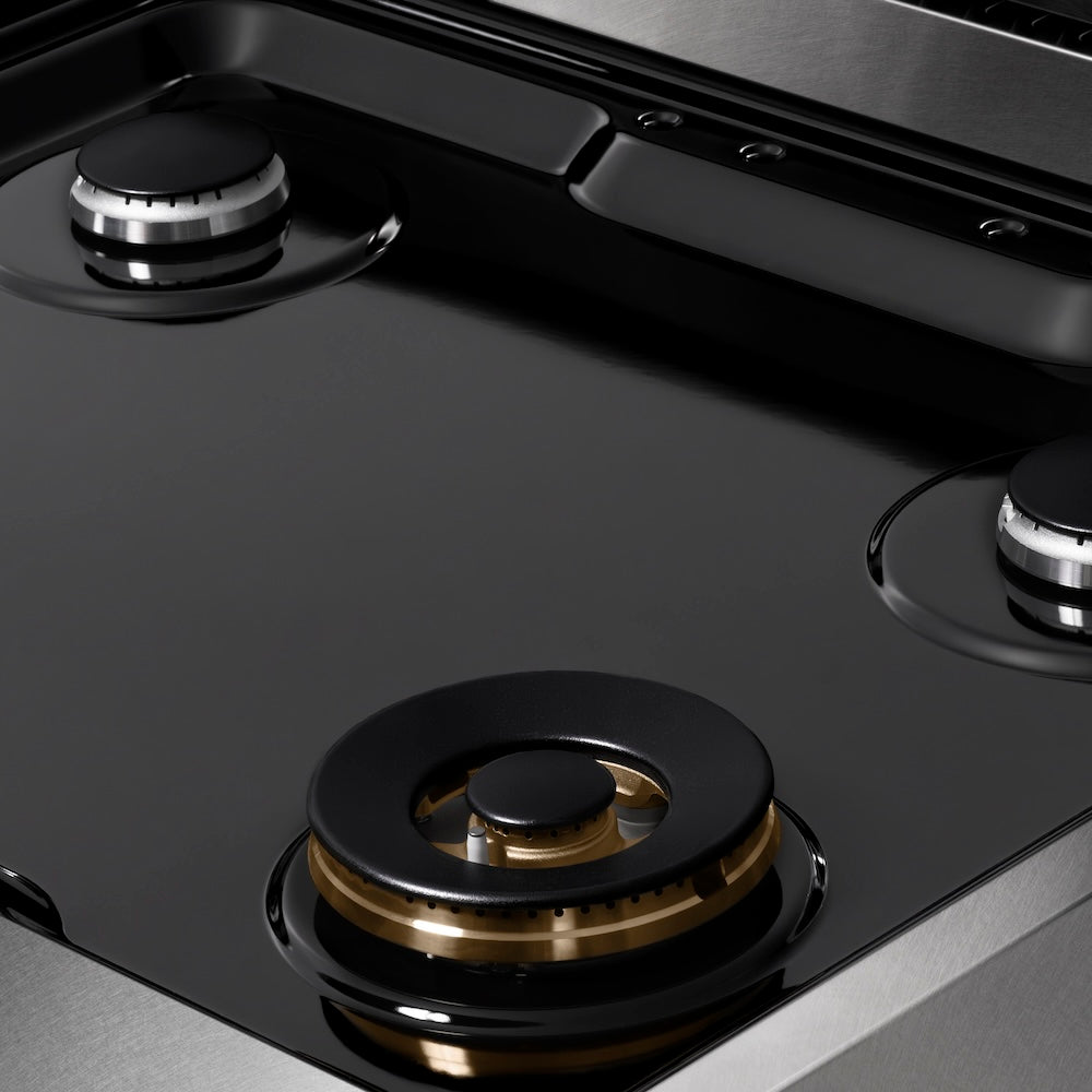 ZLINE Paramount 30-inch rangetop in satin stainless steel SRTS-30, from above