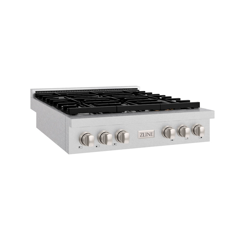 ZLINE Paramount 36-inch rangetop in satin stainless steel SRTS-36