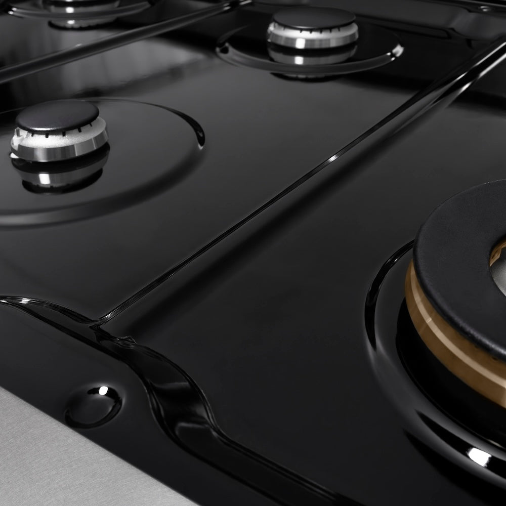 ZLINE Paramount 48-inch rangetop in satin stainless steel SRTS-48, from above
