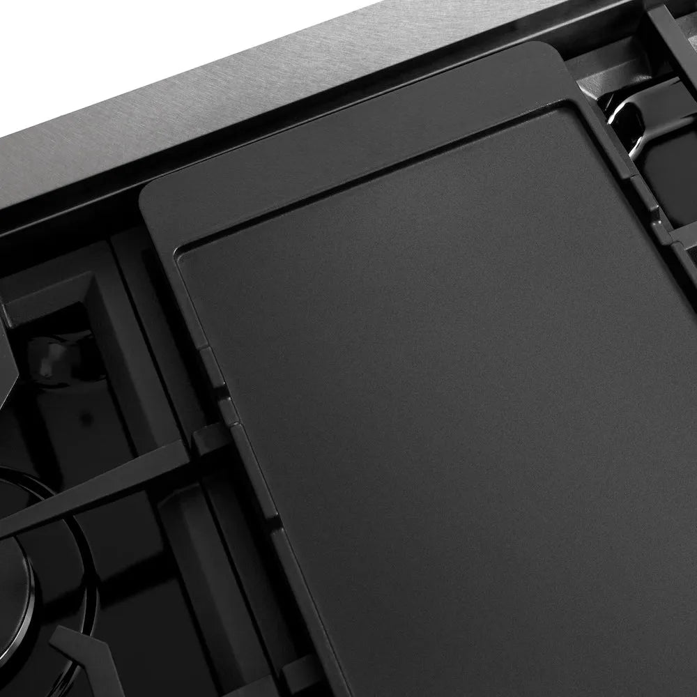 ZLINE Paramount 48-inch rangetop in satin stainless steel SRTS-48, from above