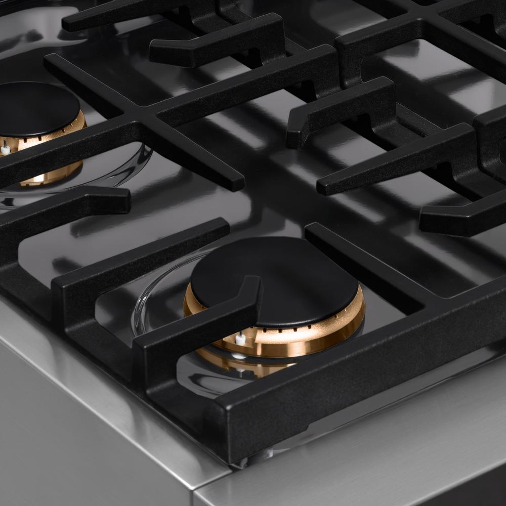 ZLINE Paramount 30-inch rangetop in stainless steel SRT-BR-30, from above