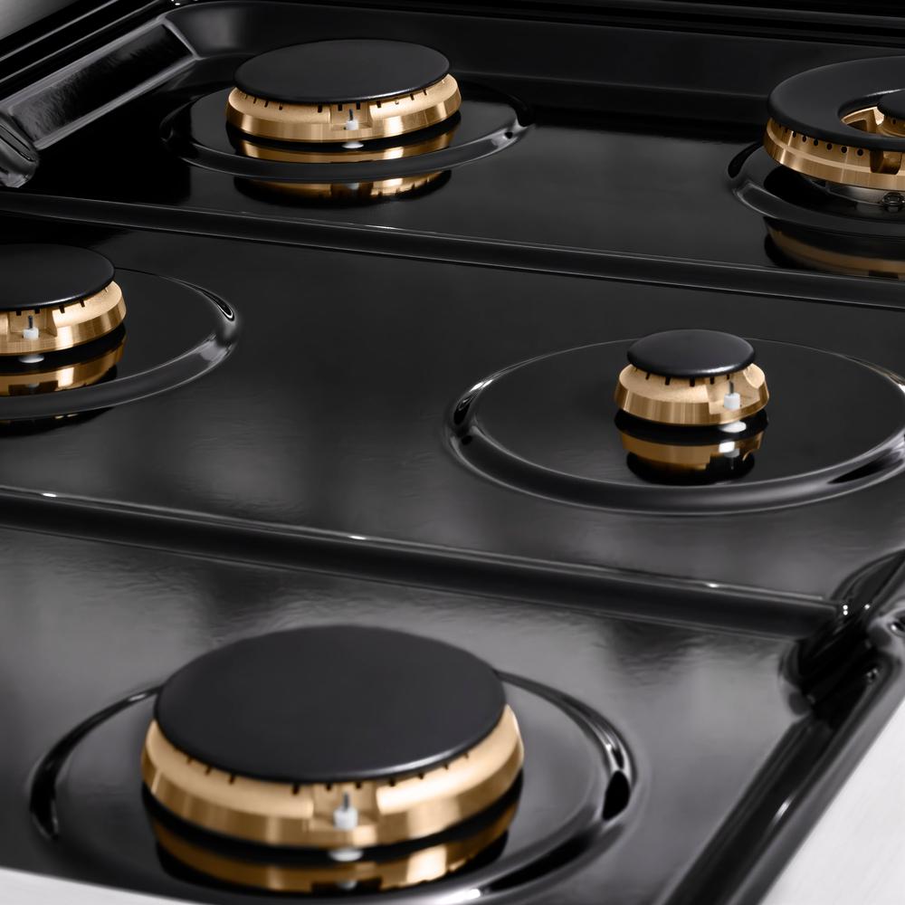 ZLINE Paramount 36-inch rangetop in stainless steel SRT-BR-36, from above