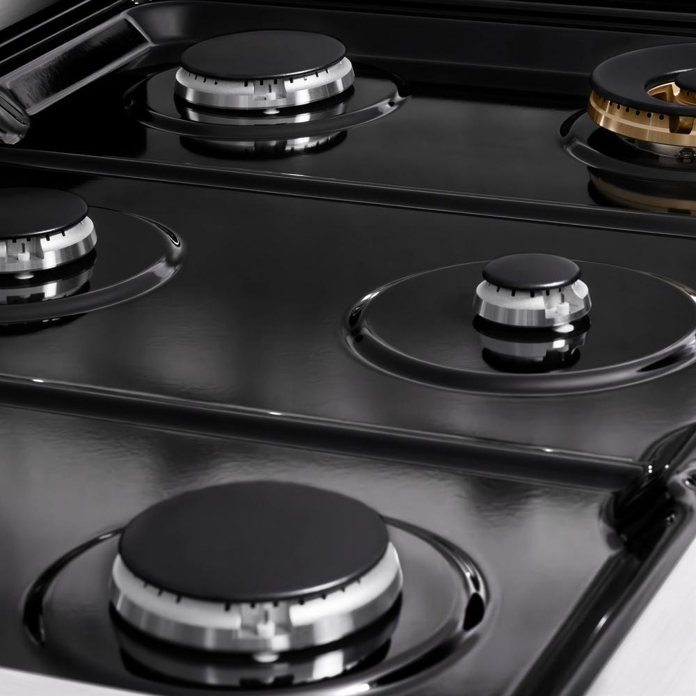 ZLINE Paramount 36-inch rangetop in stainless steel SRT36, from above