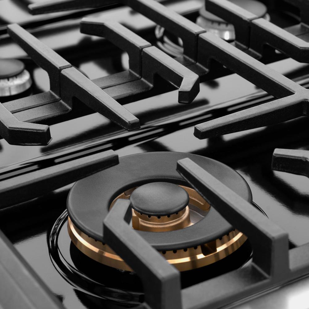 ZLINE Paramount 36-inch rangetop in stainless steel SRT36, from above
