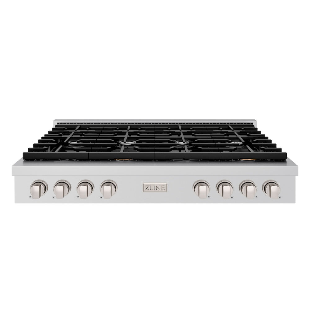 ZLINE Paramount 48-inch rangetop in stainless steel SRT48, front view