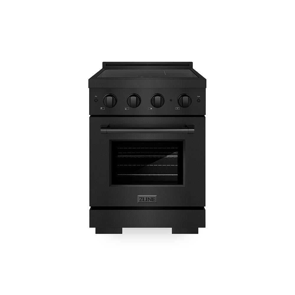 ZLINE Paramount 24-inch range in black stainless steel SINRB-24