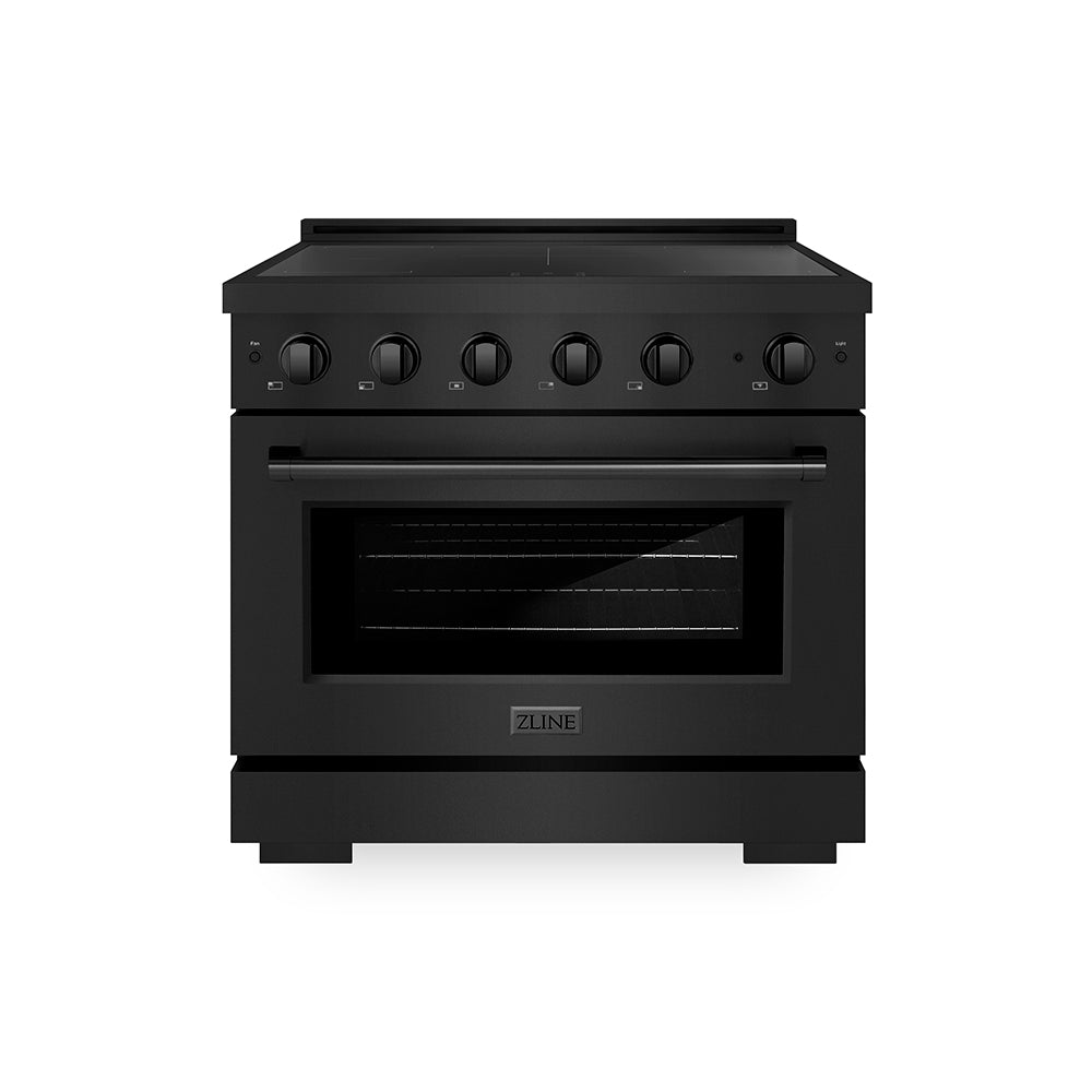 ZLINE Paramount 36-inch range in black stainless steel SINRB-36