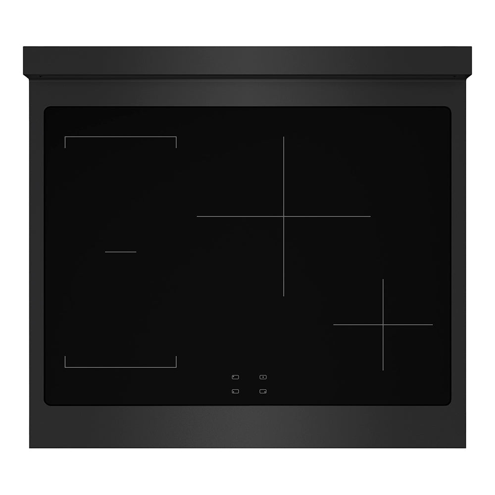 ZLINE Autograph Edition Paramount 30-inch range in black stainless steel and champagne bronze accents SINRBZ-30-CB, from above