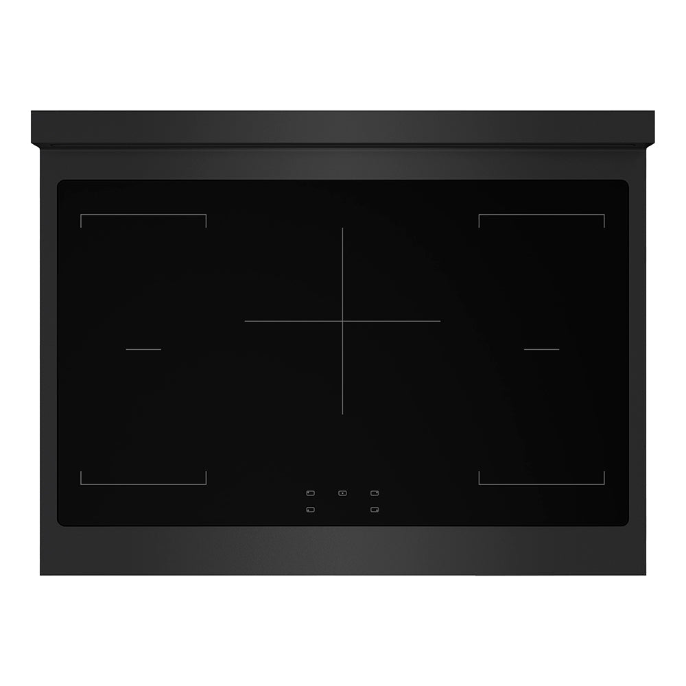 ZLINE Autograph Edition Paramount 36-inch range in black stainless steel and polished gold accents SINRBZ-36-G, from above