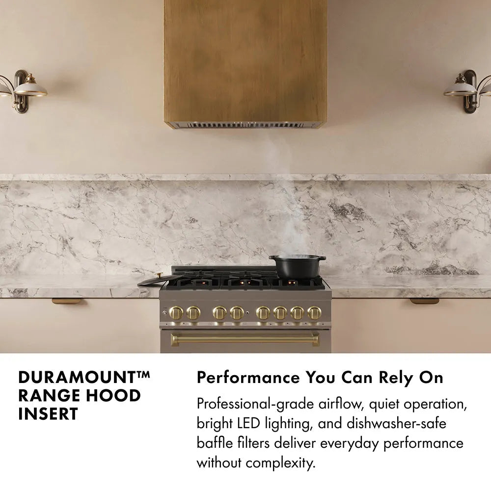 ZLINE DuraMount 34-inch range hood in stainless steel 683-34, view 4