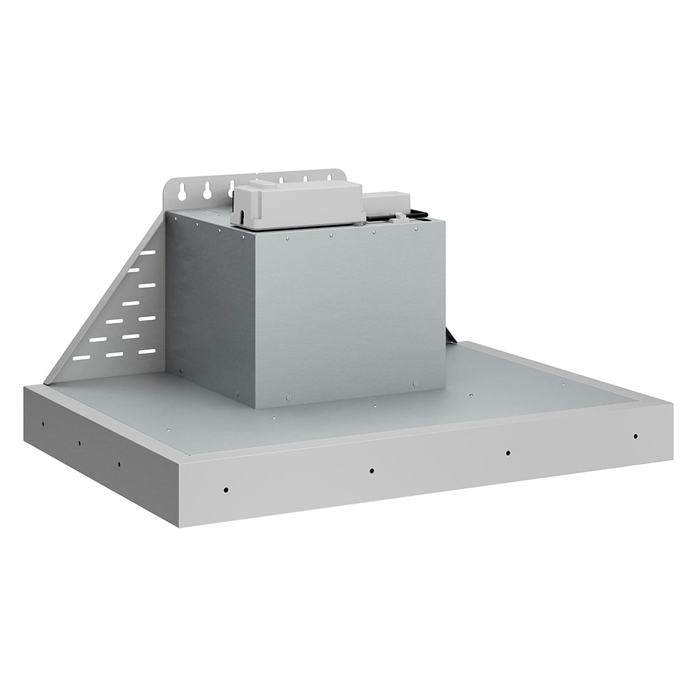 ZLINE DuraMount 28-inch range hood in stainless steel 683-28, side view