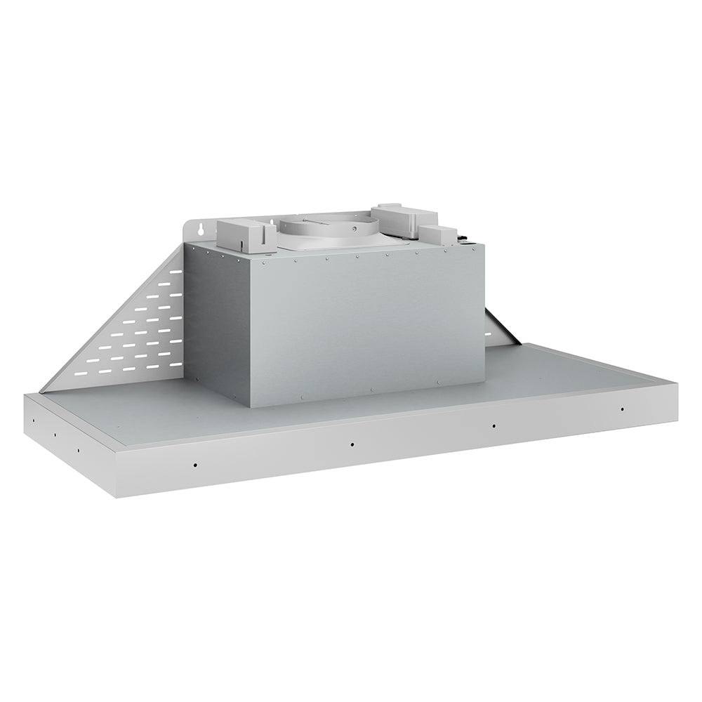ZLINE DuraMount 46-inch range hood in stainless steel 683-46, side view